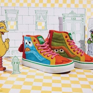 Vans Kids Sesame Street Orange Sneakers